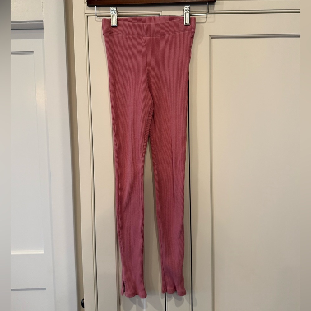 GAP Ribbed Leggings in Dusty Rose Pink